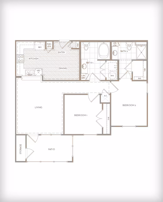Unit 4306 3204 floor plan